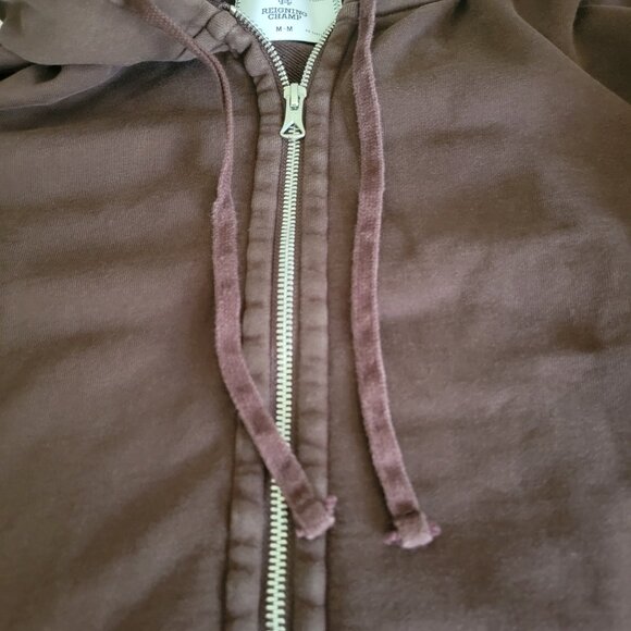 Reigning Champ Men’s Full Zip Hoodie Sweatshirt in Earth Brown | Sz M - Picture 8 of 9